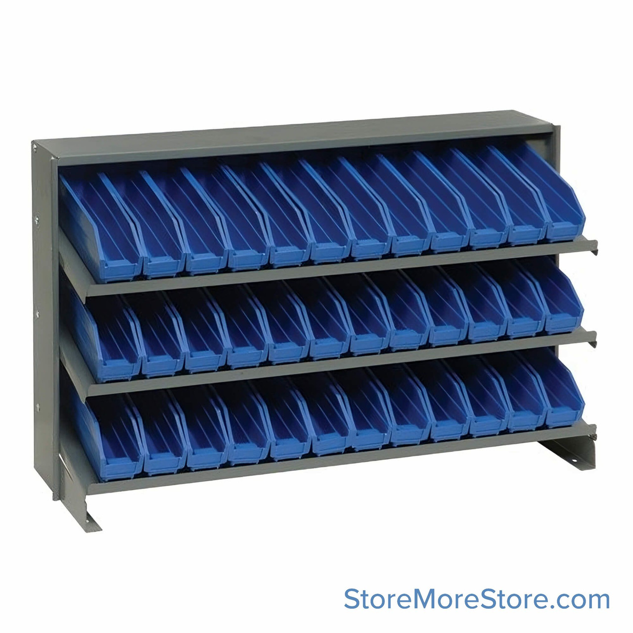 Workbench Parts Organizer, Blue, 36 Bins