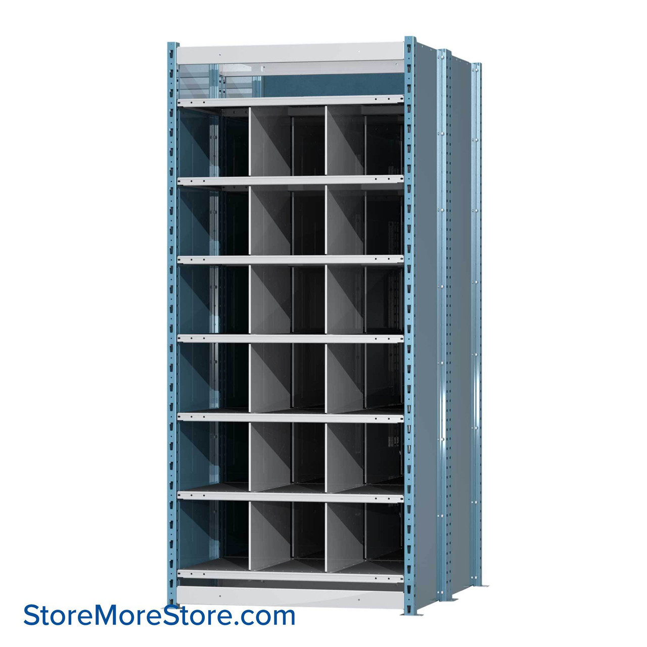 Pigeon Hole Shelving, 48" D, 6 Levels