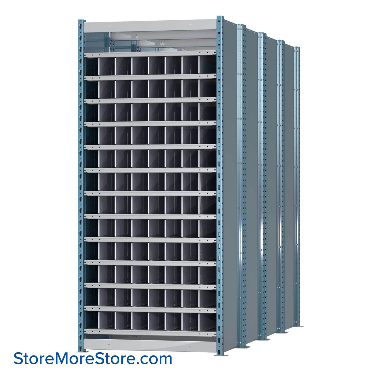 Pigeon Hole Shelving, 96" D, 12 Levels