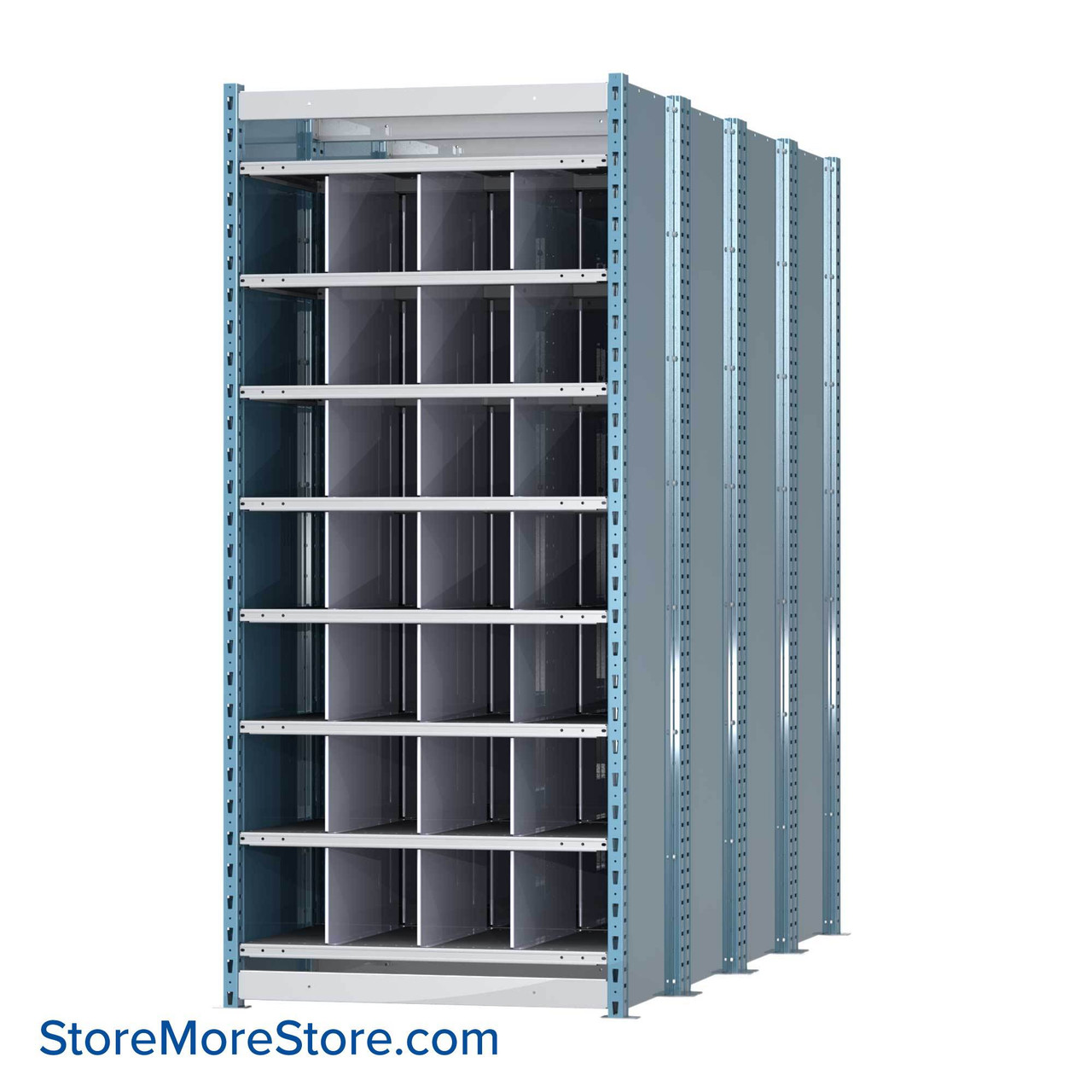 Pigeon Hole Shelving 36''W x 96''D x 87''H - HDB28-96PB