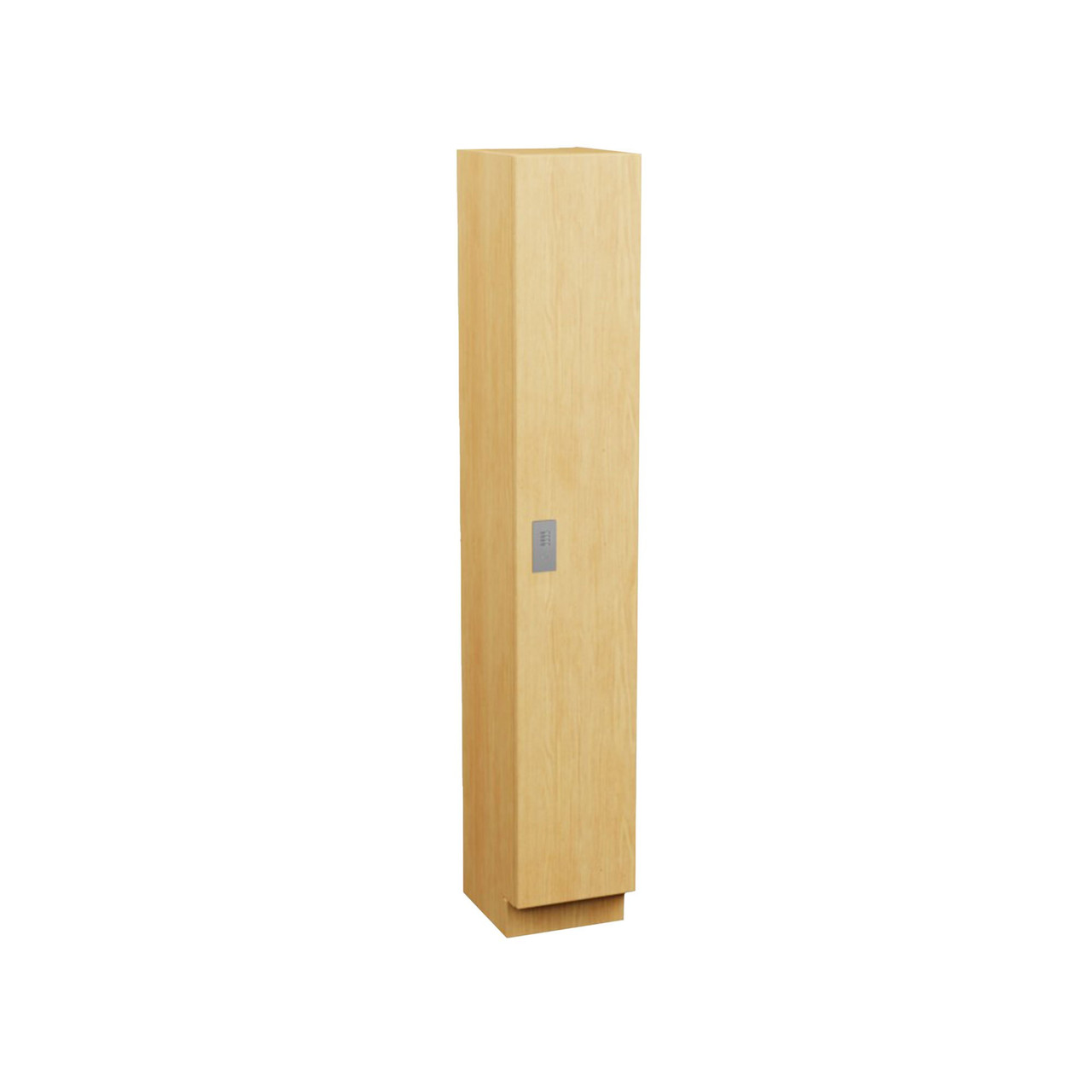 Plastic Laminate Lockers, 15" W x 18" D x 94" H, 15" Column Width, 1 Tier, Padlock Hasp