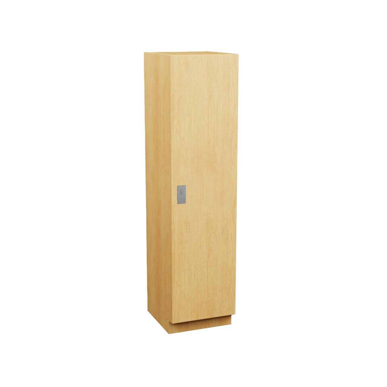 Plastic Laminate Lockers, 24" W x 24" D x 94" H, 24" Column Width, 1 Tier, Combination Lock