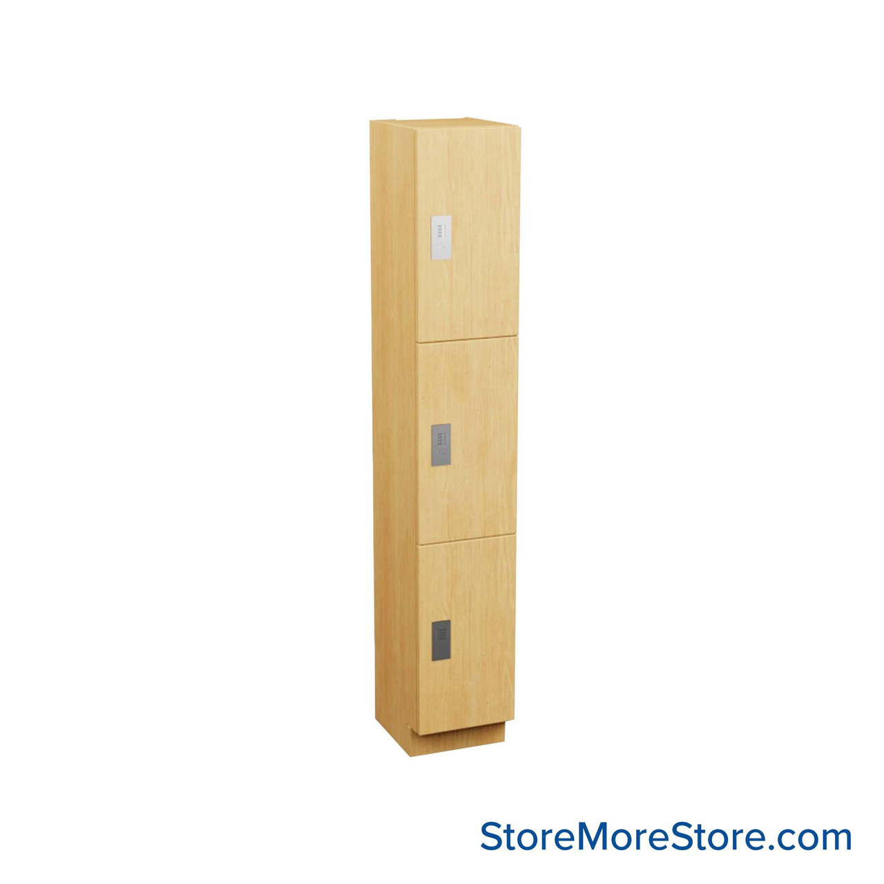 Multi-Compartment Lockers, 12" W x 18" D x 72" H, 12" Column Width, 3 Tiers, Combination Lock