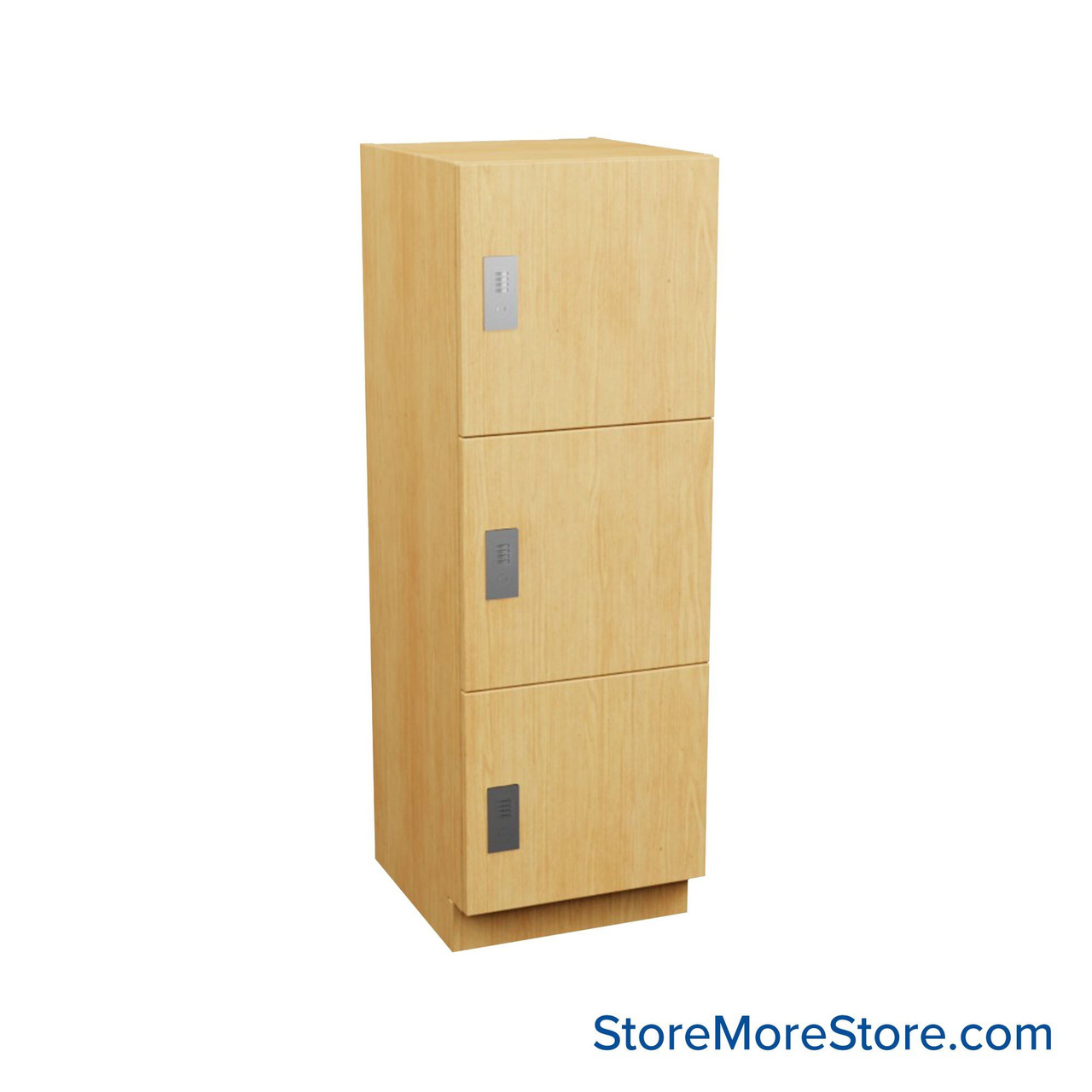 Multi-Compartment Lockers, 24" W x 24" D x 44" H, 24" Column Width, 3 Tiers, Combination Lock