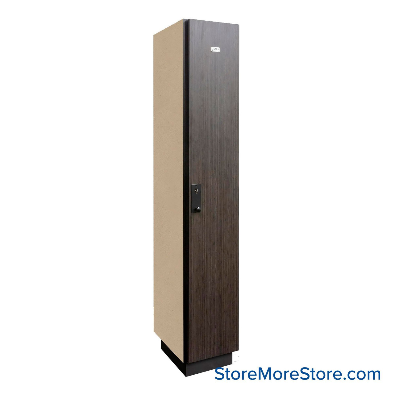 Wood Storage Locker 12''W x 20''D, 12" W x 20" D x 72" H, 1 Tier, Digital Lock