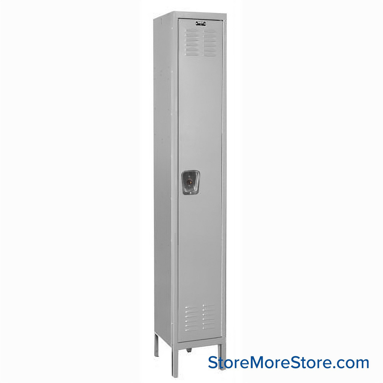 Medical Locker, 12'' W x 18'' D x 78'' H, 1 Locker, 1 Column, 1 Tier, Key Lock, Assembled