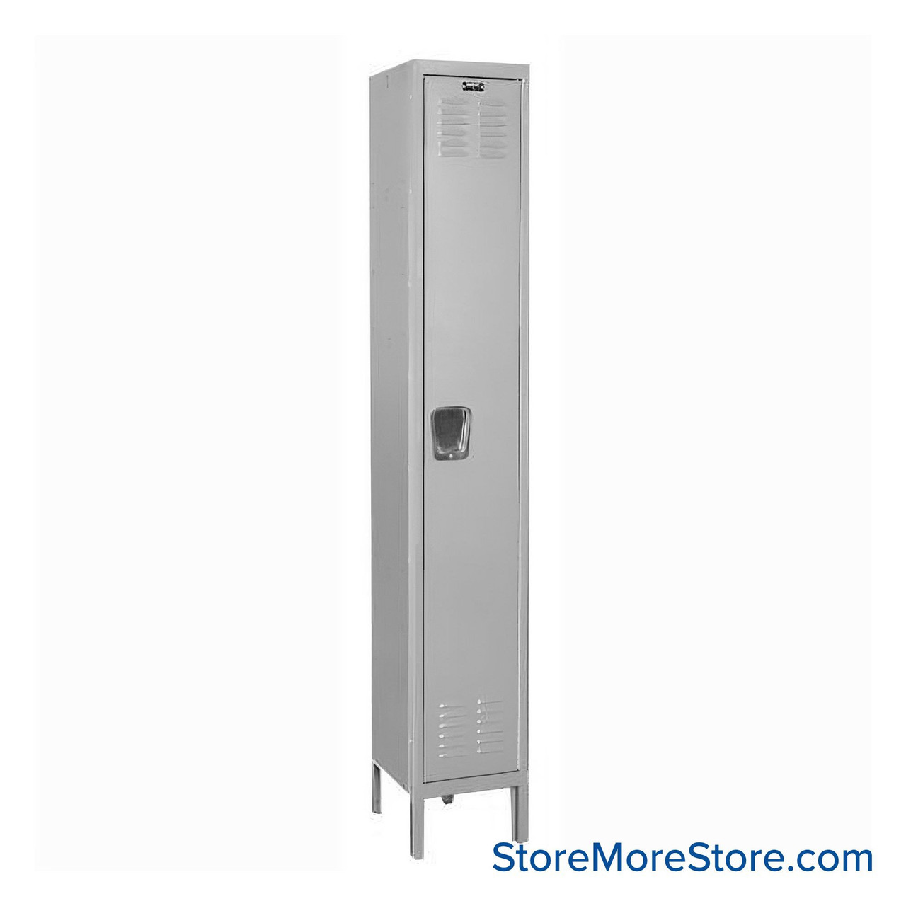 Medical Locker, 12'' W x 18'' D x 78'' H, 1 Locker, 1 Column, 1 Tier, Padlock Hasp, Assembled