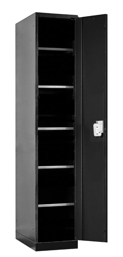 Locking Storage Locker, 24'' W x 24'' D x 78'' H, 5 Shelves Only