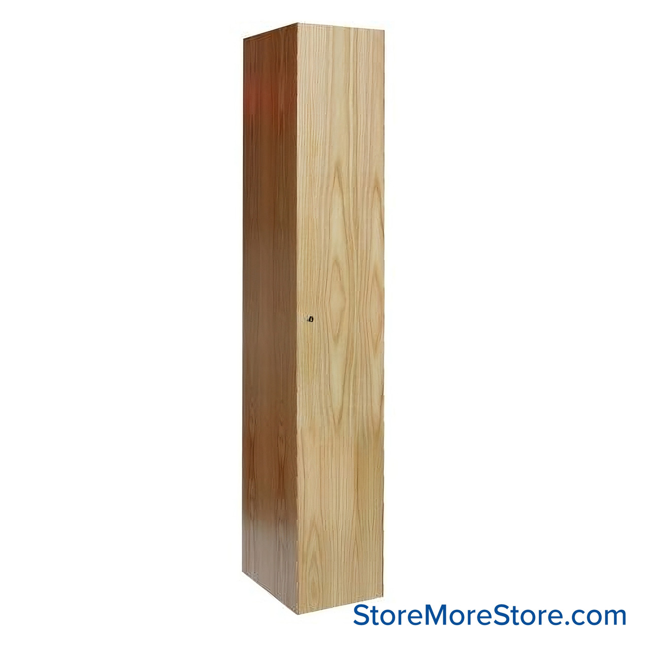 Wood Locker, 15" W x 18" D x 72" H, 1 Column, 1 Tier, No Base, Includes Molding