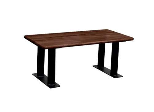 Gym Locker Bench, 42" W x 20" D x 18" H, Butcher Block Bench Top, No Back Support, Yes ADA