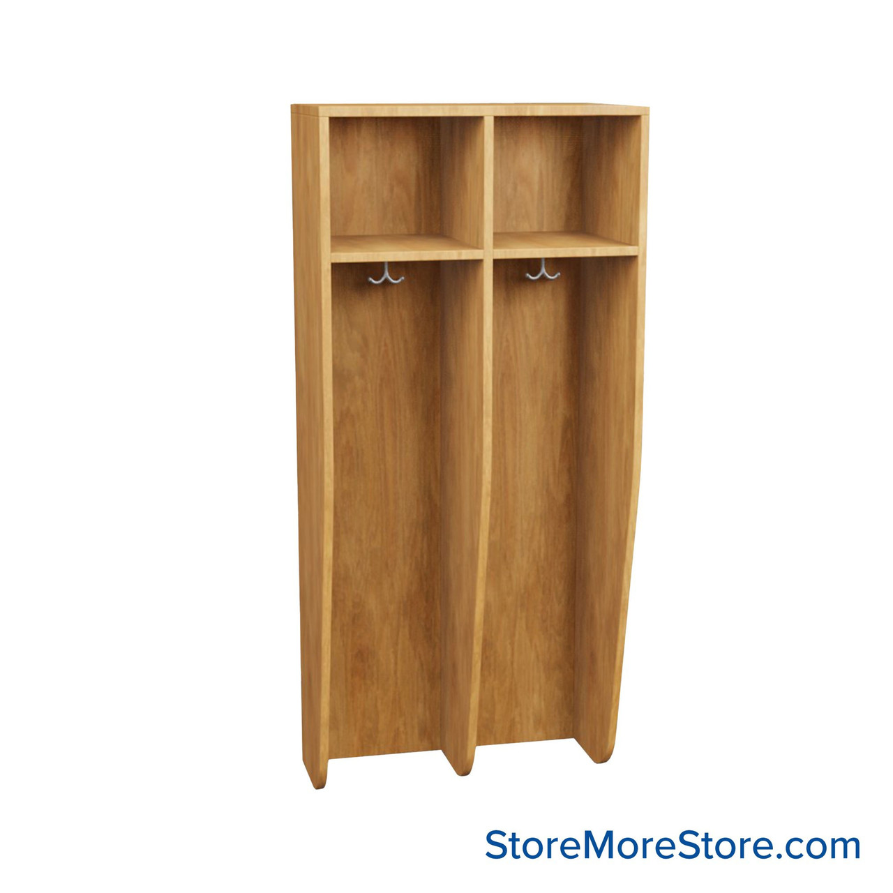 Wall Locker, 27" W x 16" D x 60" H, 2 Columns