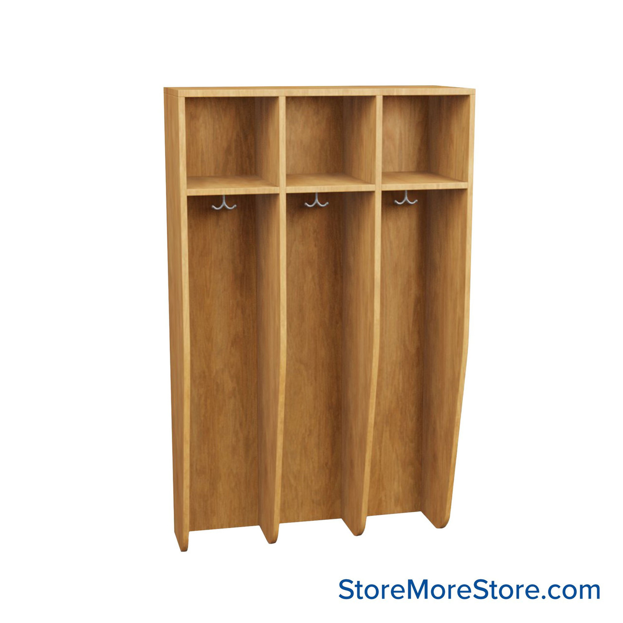 Wall Locker, 36" W x 16" D x 60" H, 3 Columns
