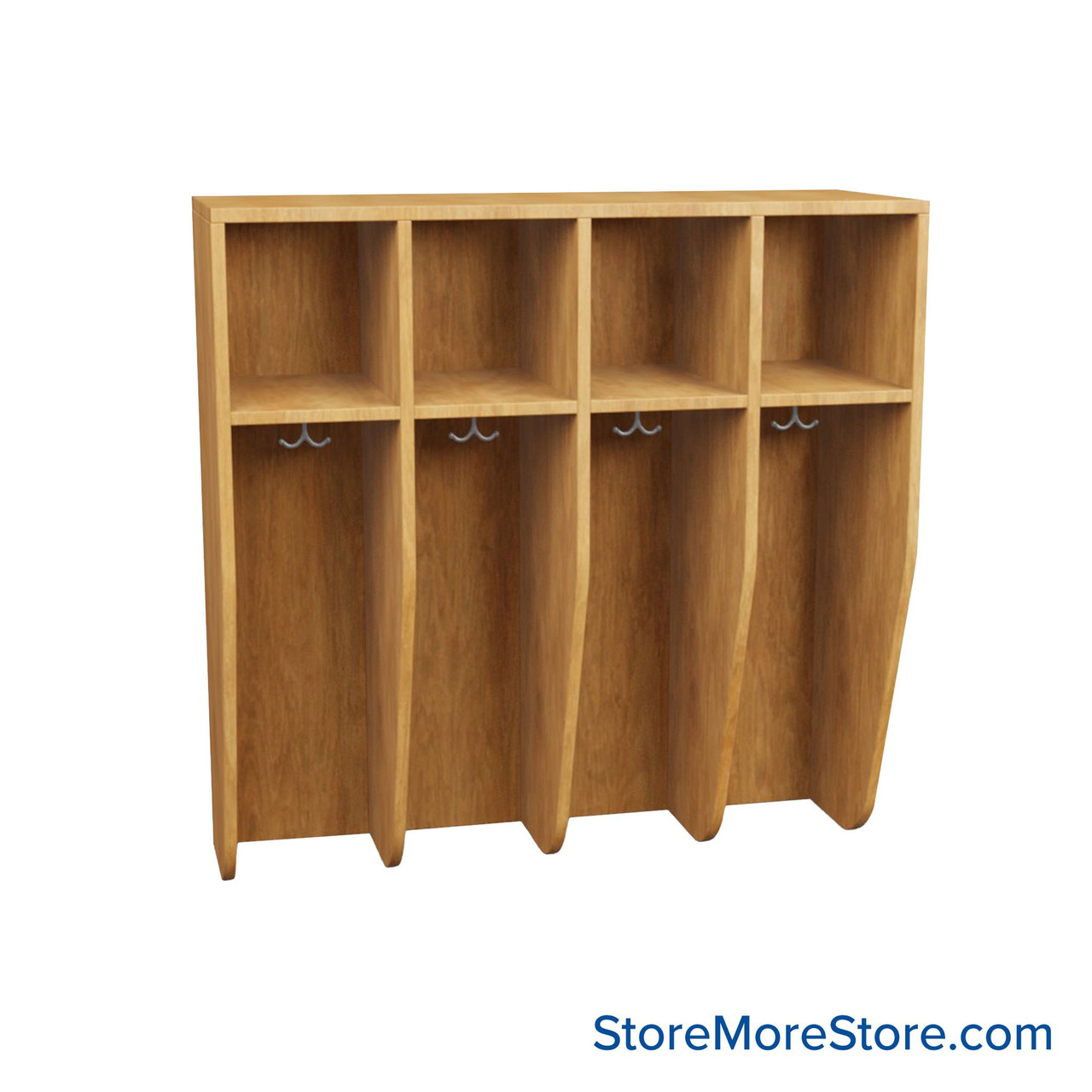 Wall Locker, 42" W x 16" D x 42" H, 4 Columns