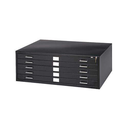 Flat File Cabinets, 40.5" W x 29.5" D, 5 Drawers