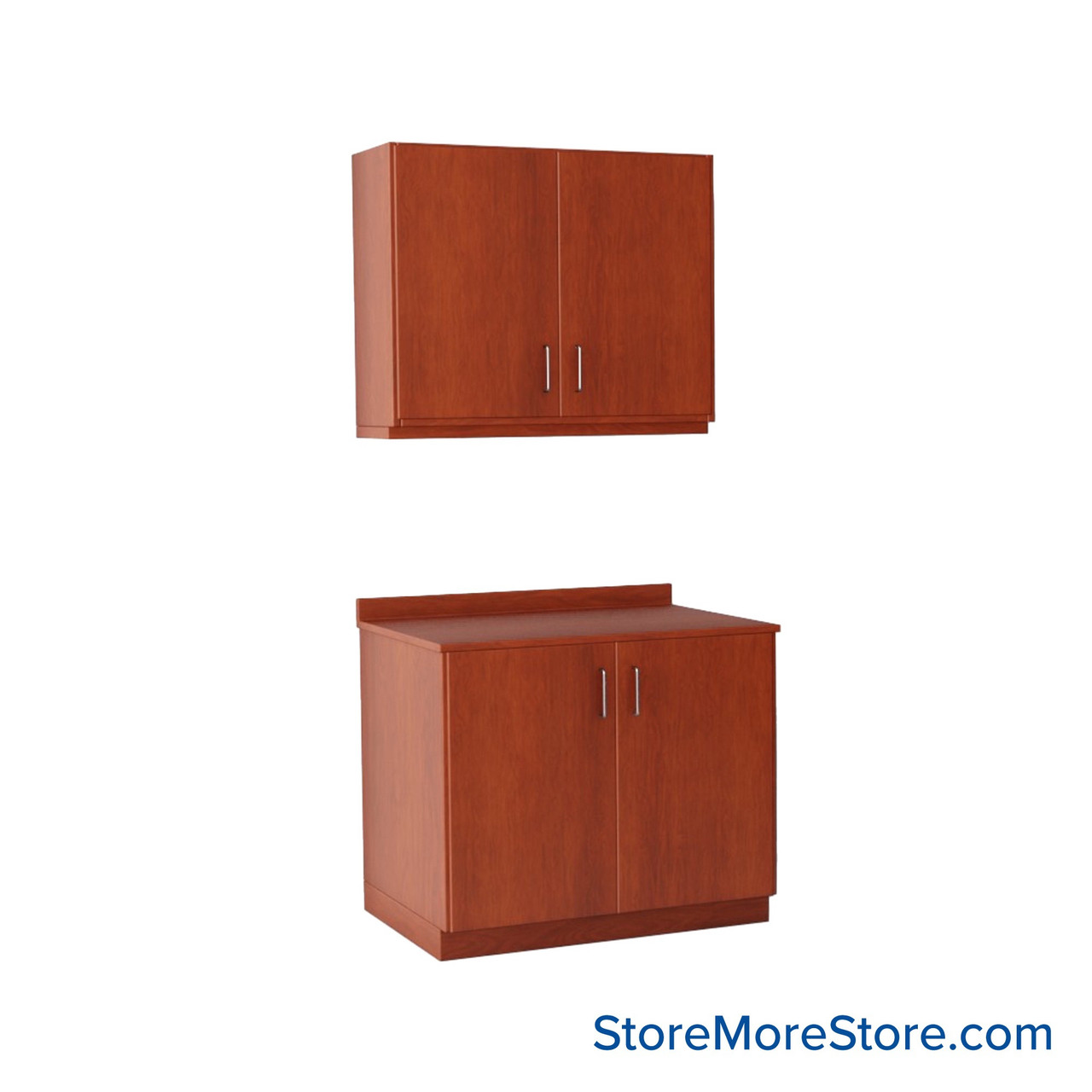 Workroom Cabinets, 36" W x 24" D x 30" H, Closed Wall Cabinets, Key Lock