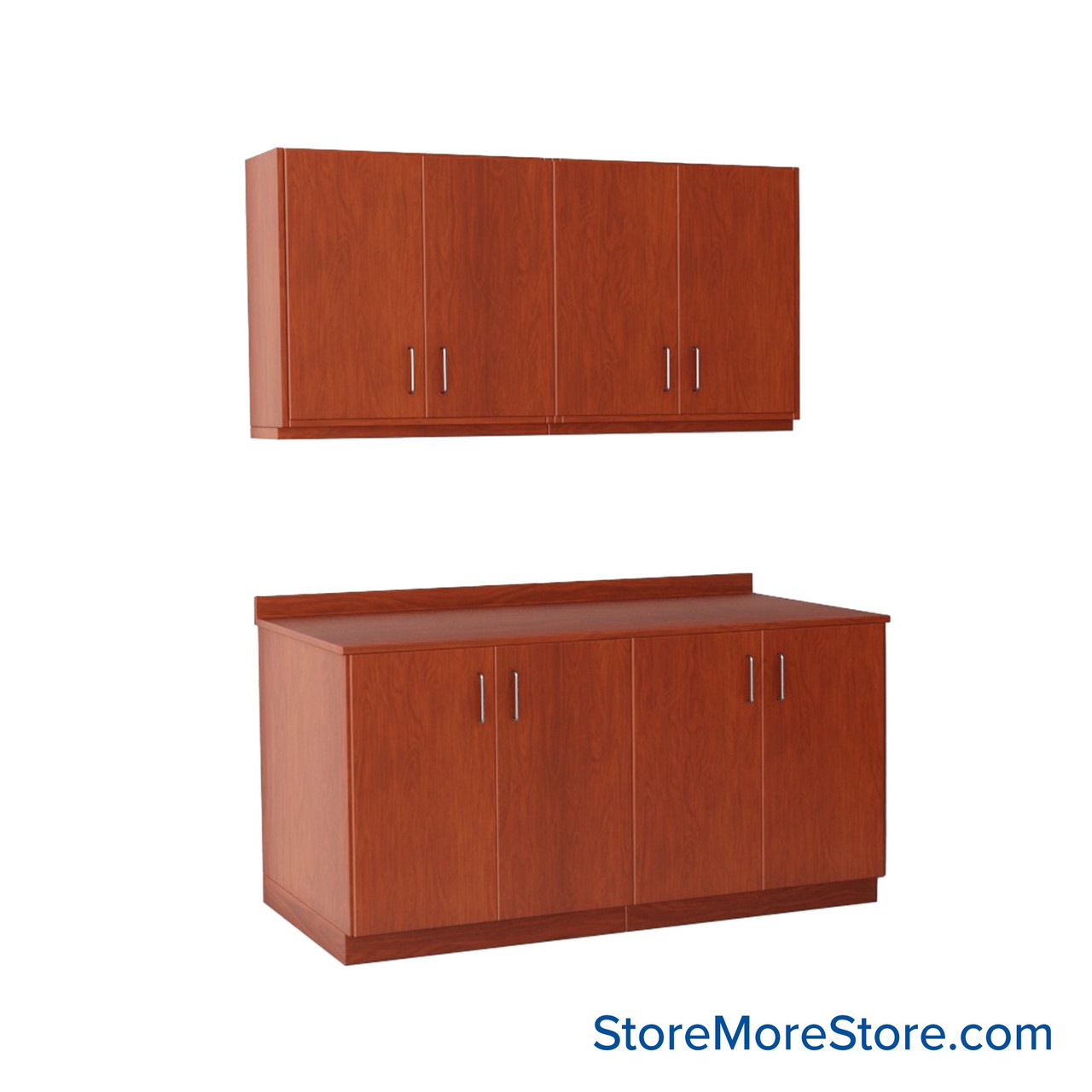Workroom Cabinets, 60" W x 30" D x 30" H, Closed Wall Cabinets, Key Lock