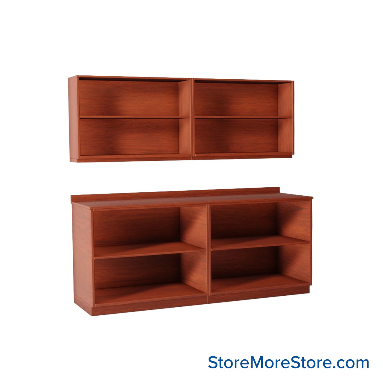 Workroom Cabinets, 84" W x 24" D x 36" H, Open Wall Cabinets