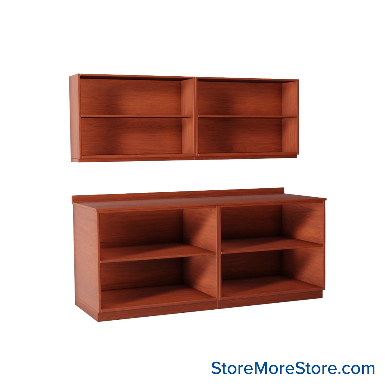Workroom Cabinets, 84" W x 30" D x 36" H, Open Wall Cabinets