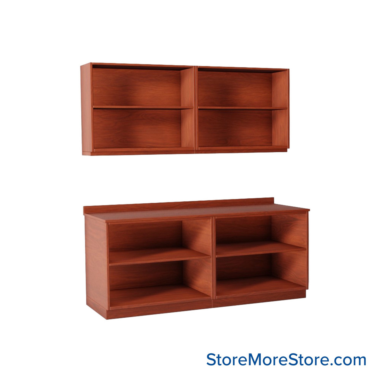 Workroom Cabinets, 72" W x 24" D x 30" H, Open Wall Cabinets