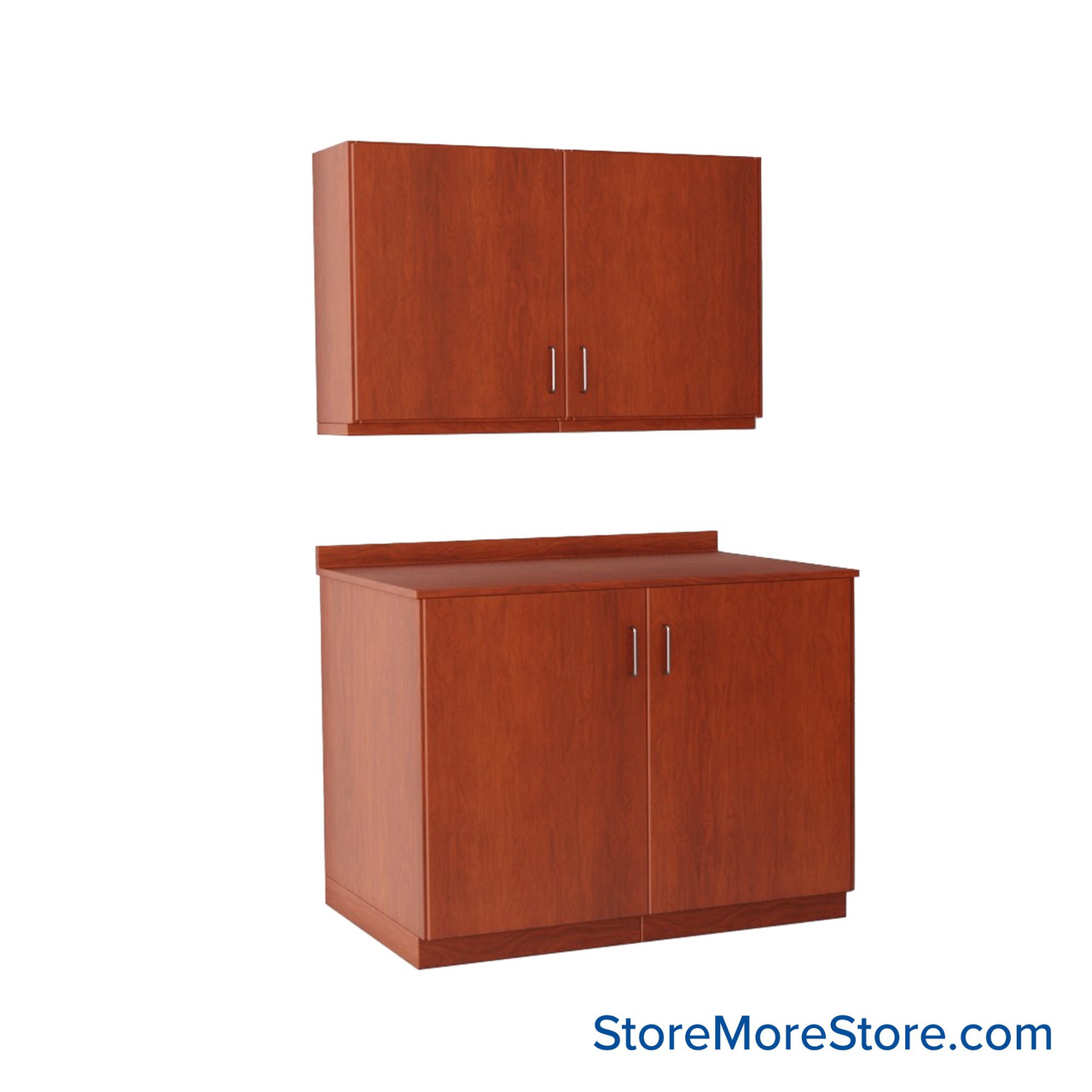 Workroom Cabinets, 48" W x 30" D x 36" H, Closed Wall Cabinets, Key Lock