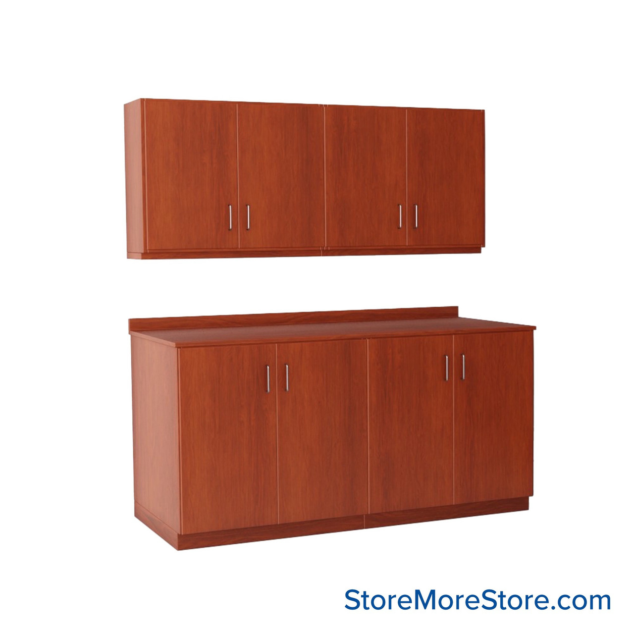 Workroom Cabinets, 72" W x 30" D x 36" H, Closed Wall Cabinets