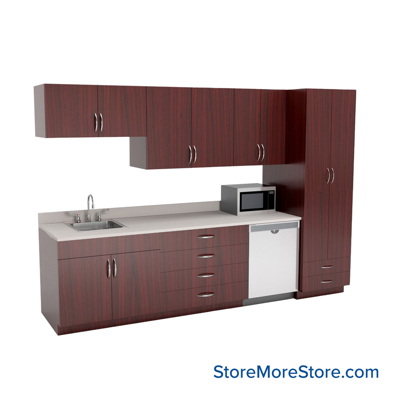 Breakroom Cabinets, 10" Wide - Option 3 Break Room Layout