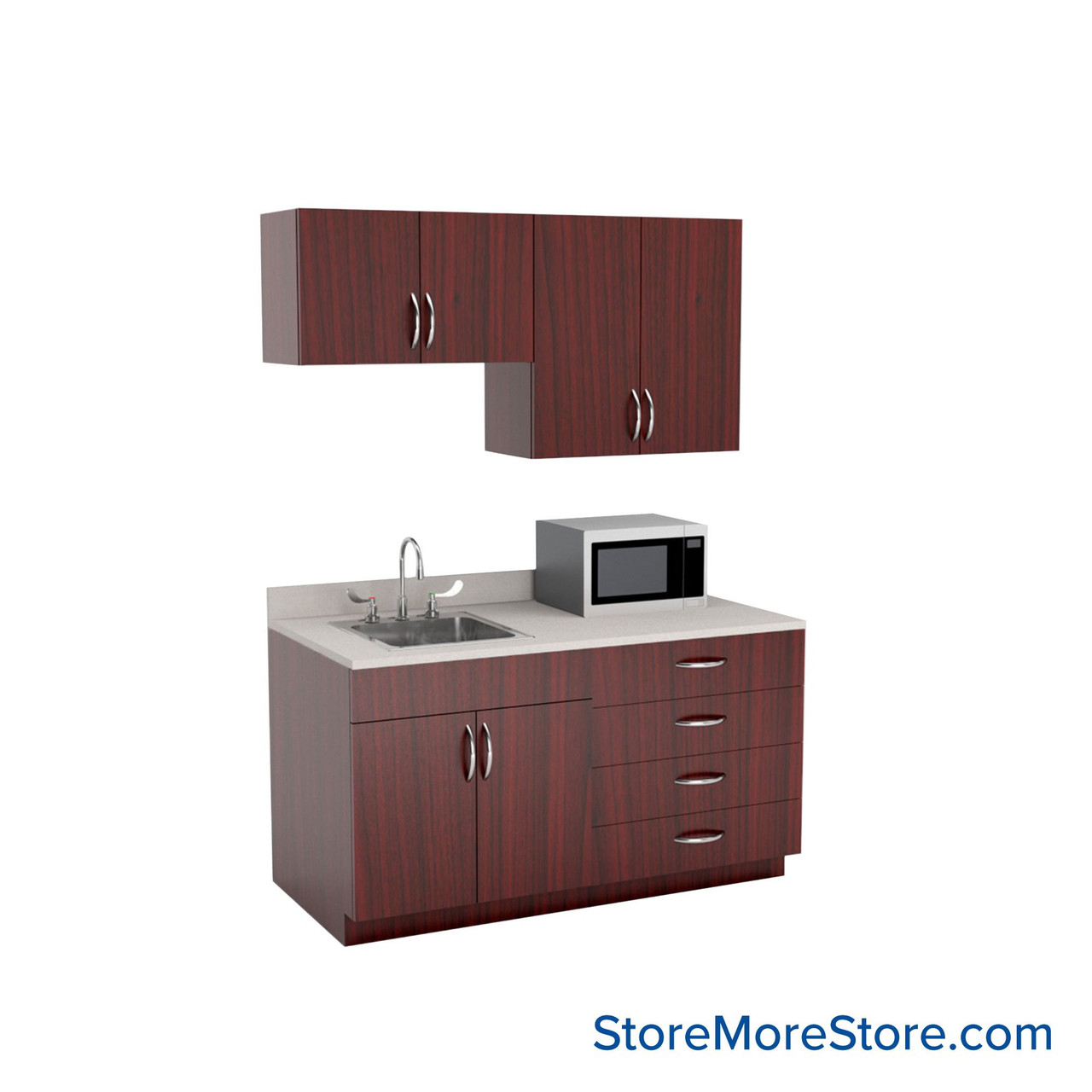 Breakroom Cabinets, 5" Wide - Option 1 Break Room Layout