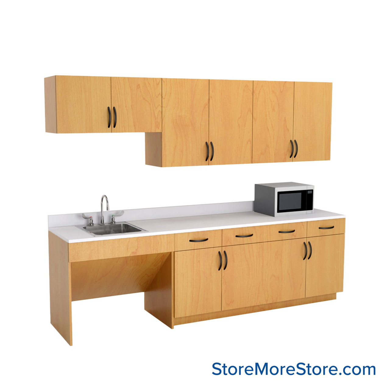 Breakroom Cabinets, 9" Wide - Option 2 Break Room Layout