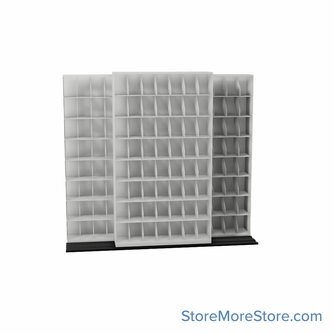 Mobile File Storage, 100" W x 28.5" D x 88.5" H, Letter Documents