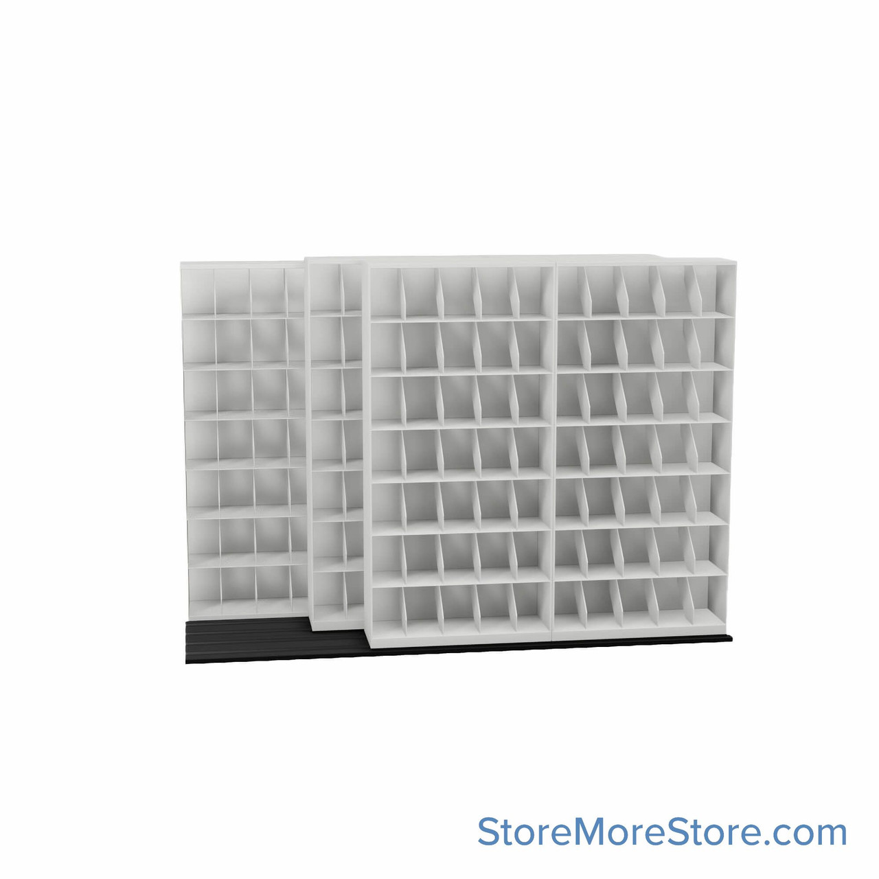 Mobile File Storage, 112" W x 28.5" D x 78.5" H, Letter Documents