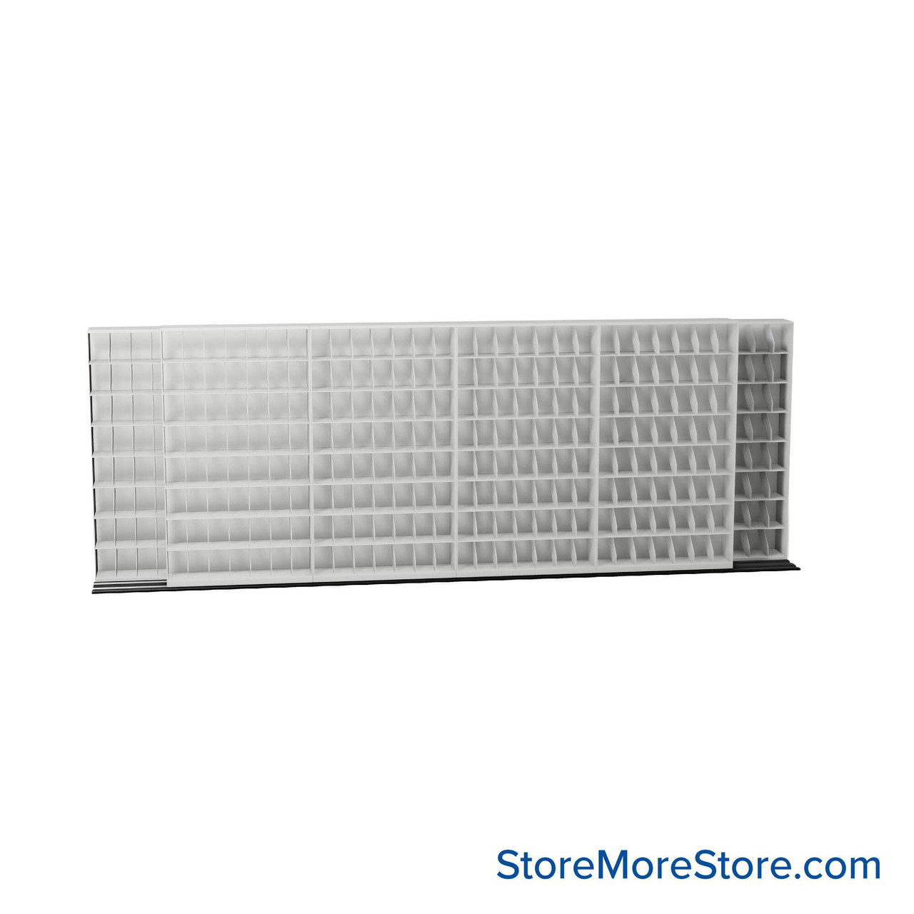 Mobile File Storage, 244" W x 28.5" D x 88.5" H, Letter Documents