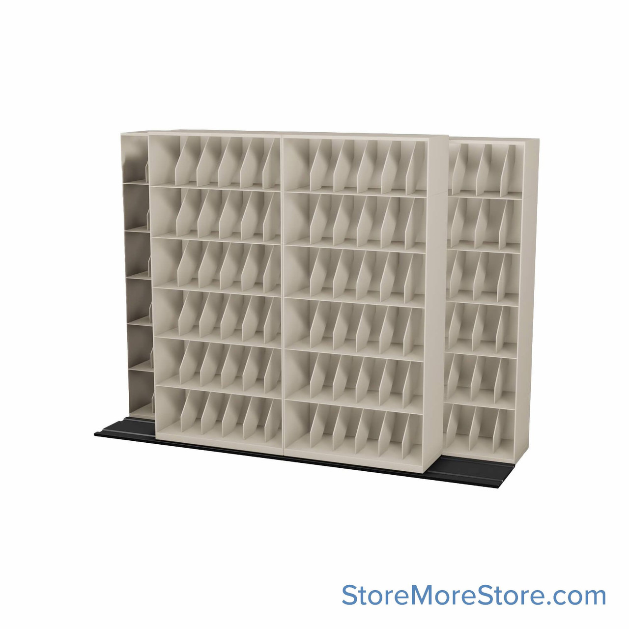 Mobile File Storage, 130" W x 40.5" D x 88.5" H, X-Ray Documents