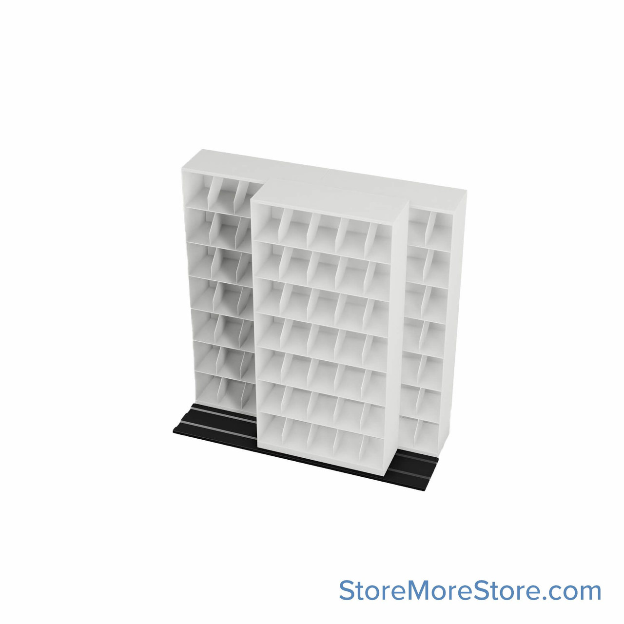 Mobile File Storage, 76" W x 28.5" D x 78.5" H, Letter Documents