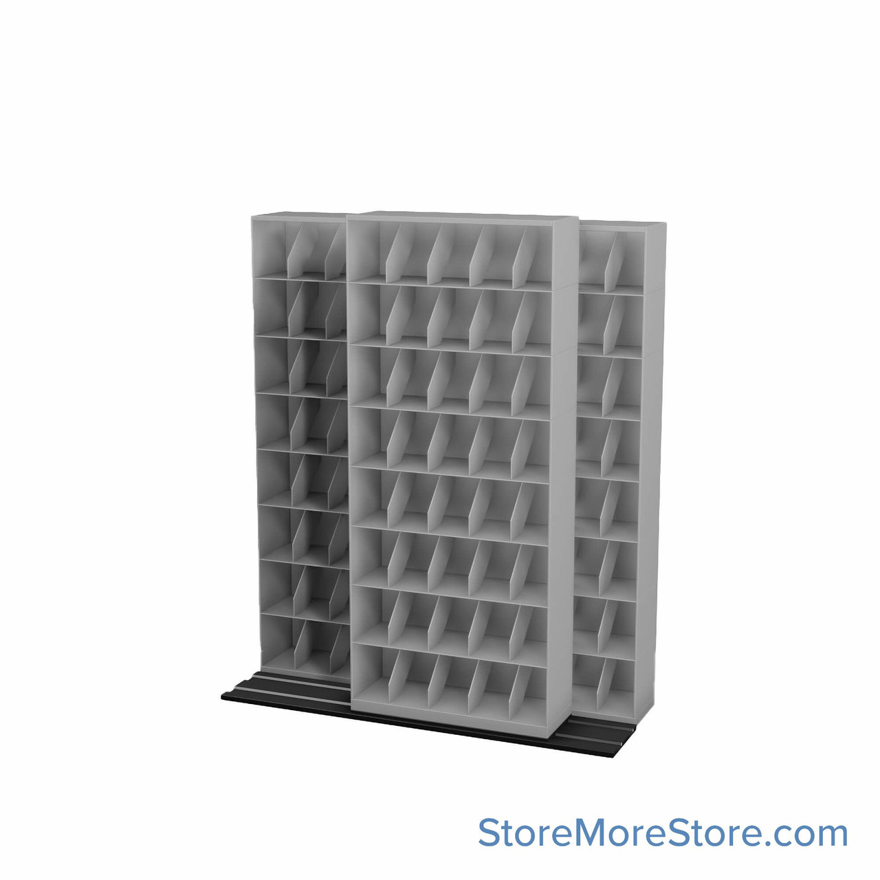 Mobile File Storage, 76" W x 28.5" D x 88.5" H, Letter Documents