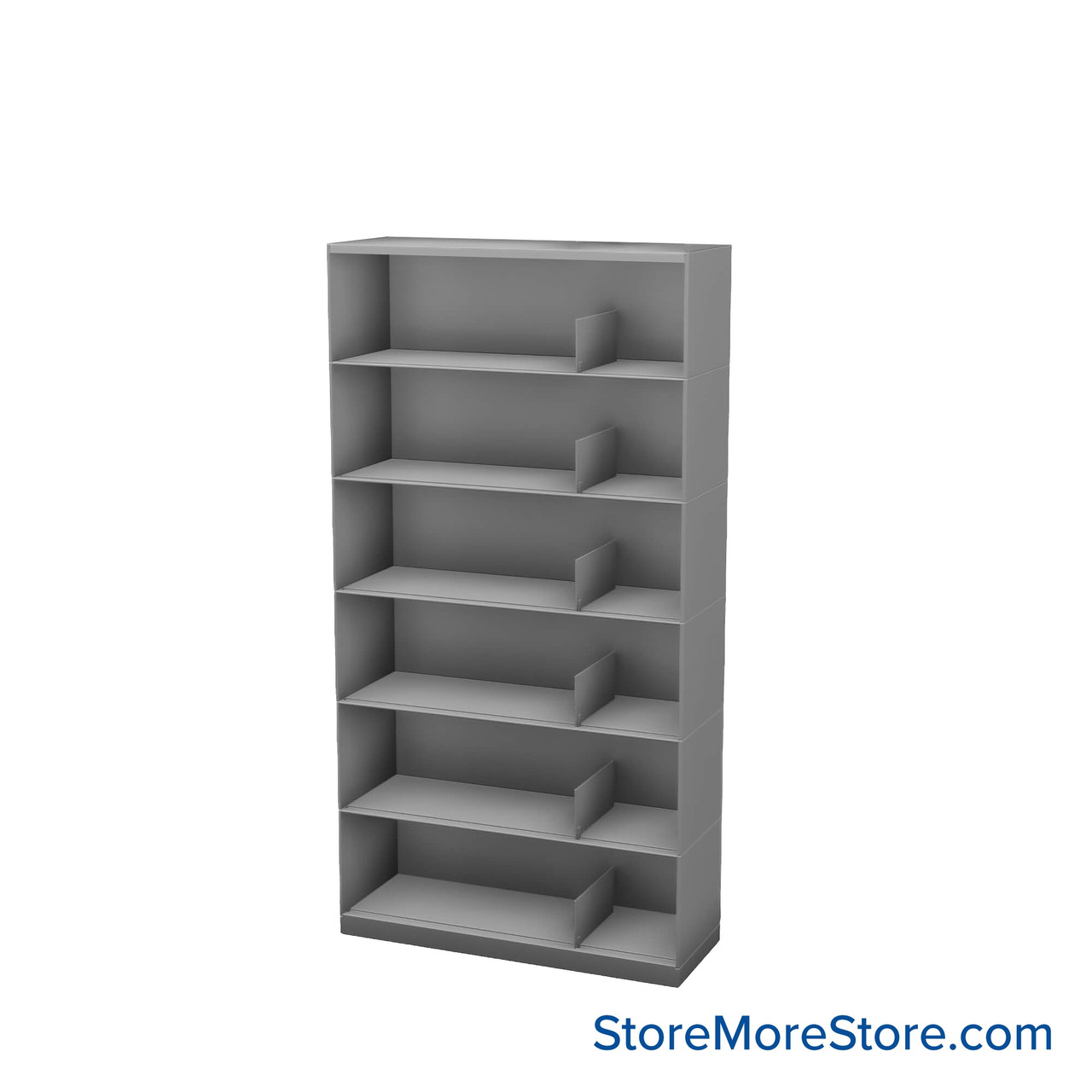 Binder Storage Shelves, 36" W x 79.5" H, 6 Levels