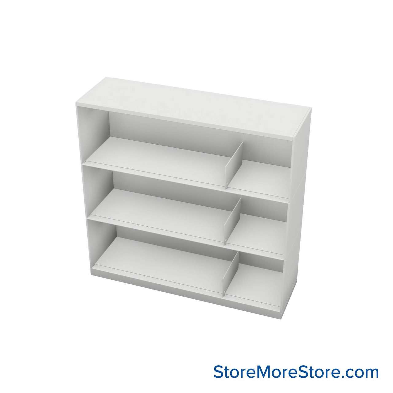 Binder Storage Shelves, 42" W x 41.25" H, 3 Levels