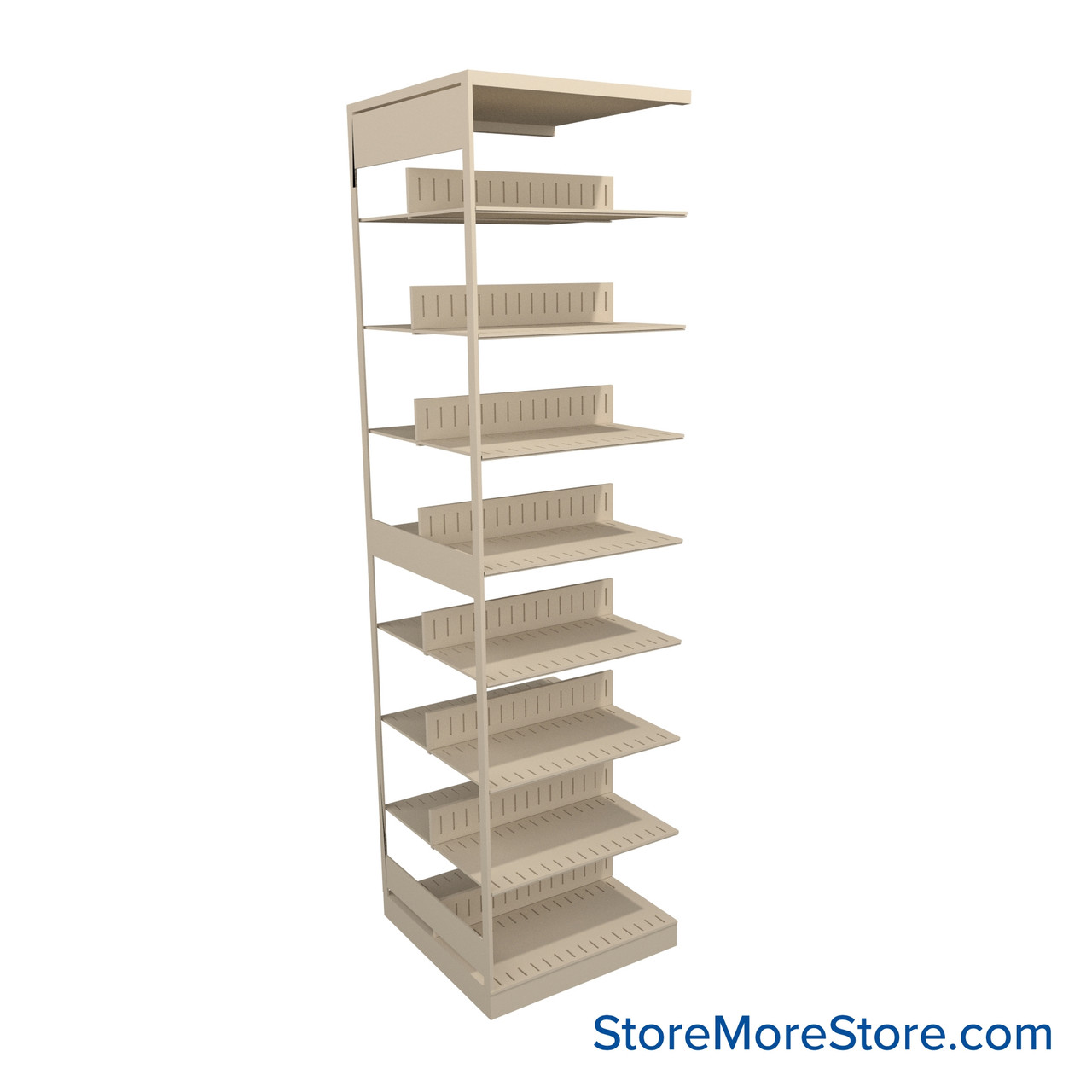 Letter-Size File Shelving, 24" W x 24" D x 88.25" H, Double-Sided Adder Unit