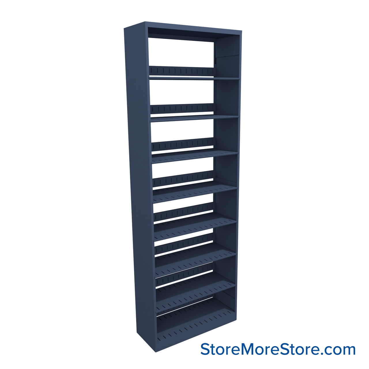Letter-Size File Shelving, 30" W x 12" D x 88.25" H, Single-Sided Starter Unit