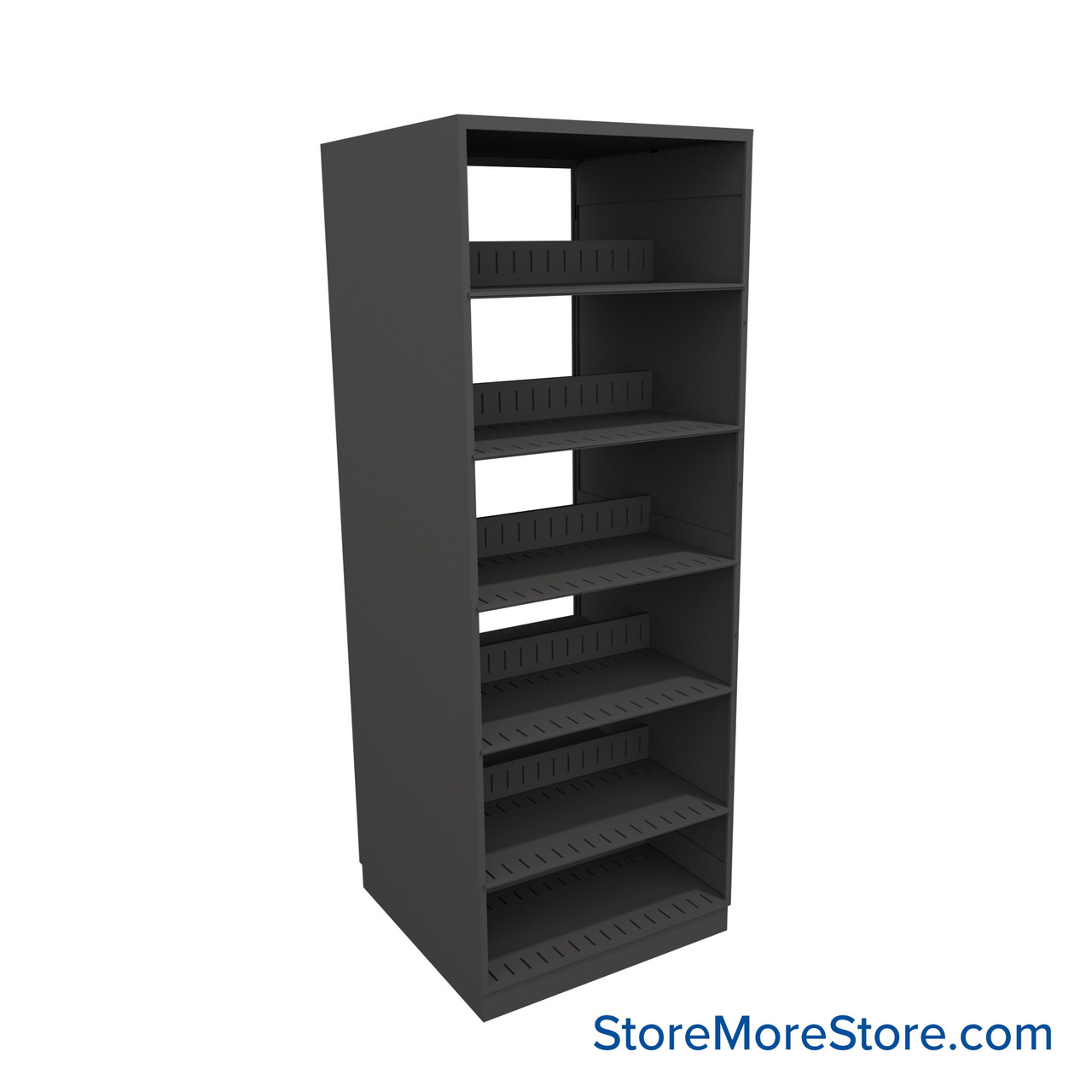 Letter-Size File Shelving, 24" W x 24" D x 64.25" H, Double-Sided Starter Unit