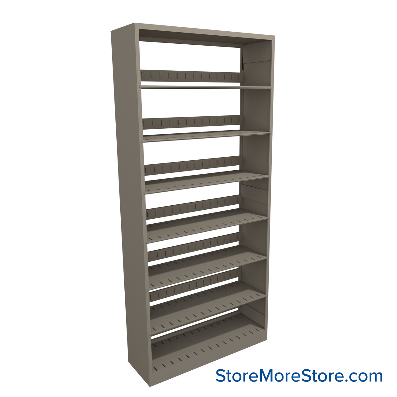 Letter-Size File Shelving, 36" W x 12" D x 76.25" H, Single-Sided Starter Unit