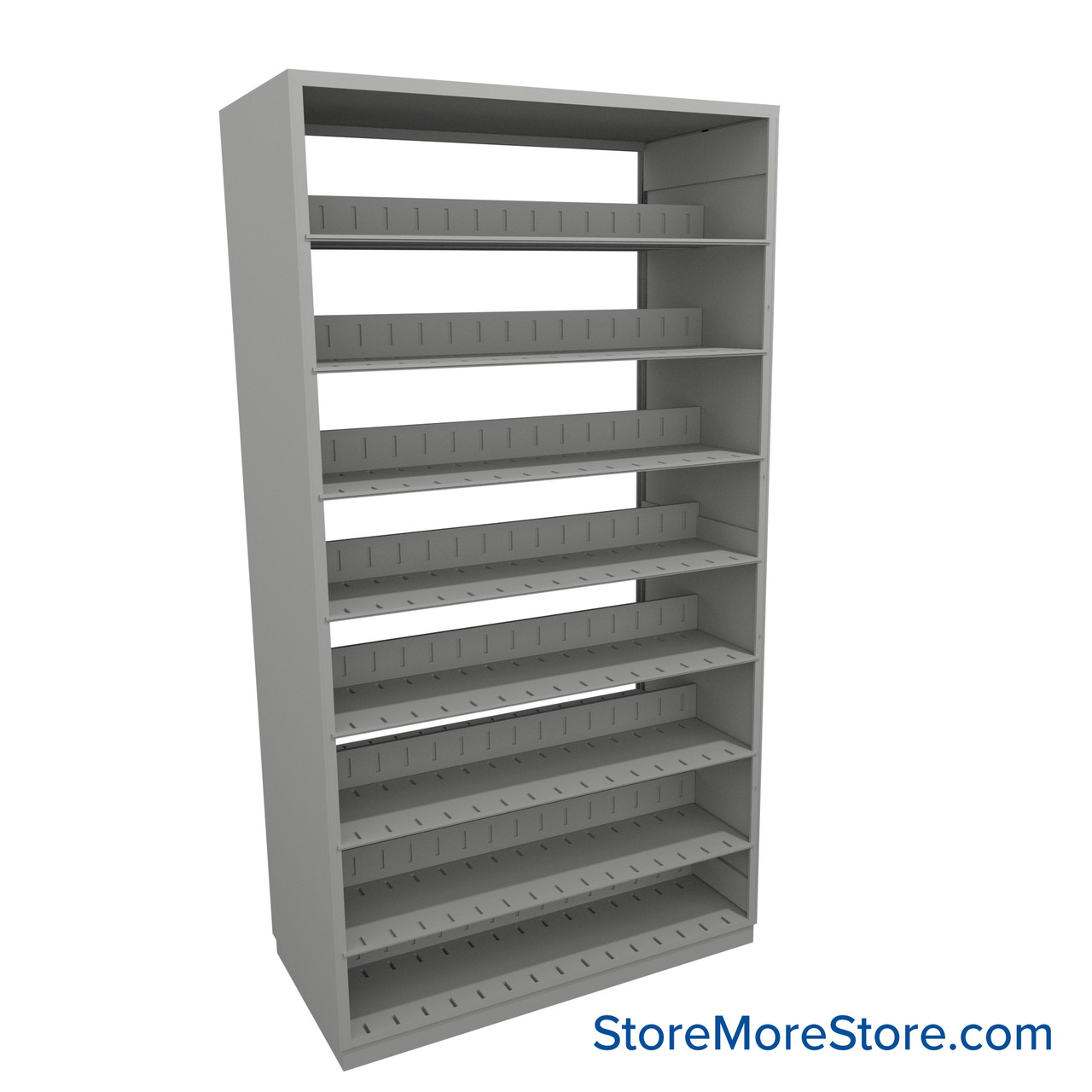 Letter-Size File Shelving, 48" W x 24" D x 88.25" H, Double-Sided Starter Unit