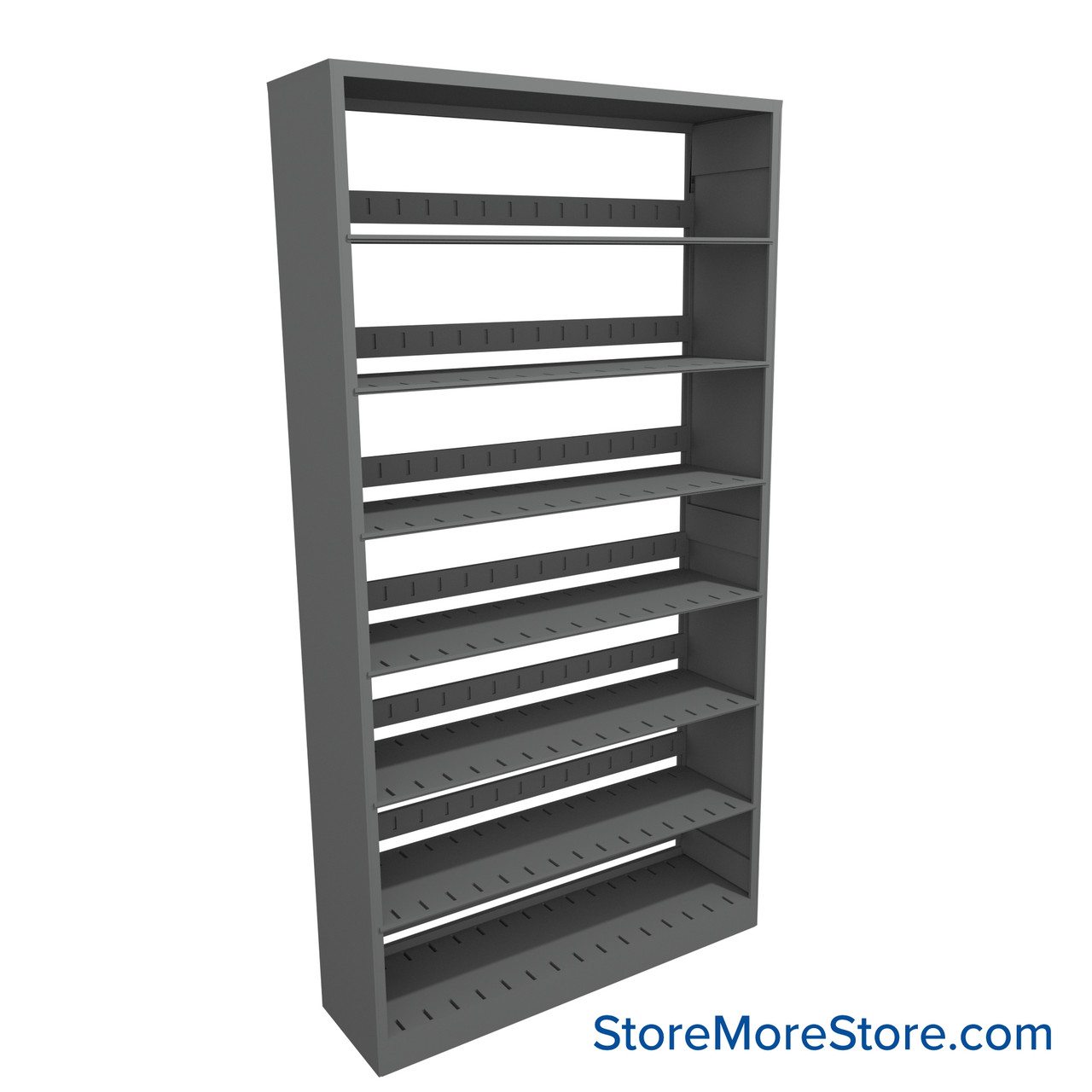 Letter-Size File Shelving, 42" W x 12" D x 76.25" H, Single-Sided Starter Unit