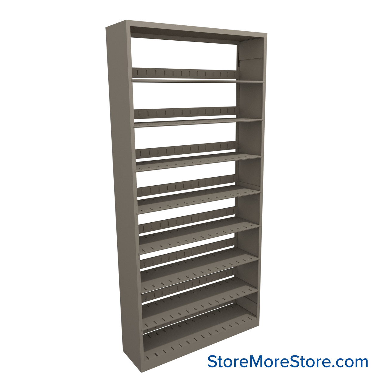 Letter-Size File Shelving, 42" W x 12" D x 88.25" H, Single-Sided Starter Unit