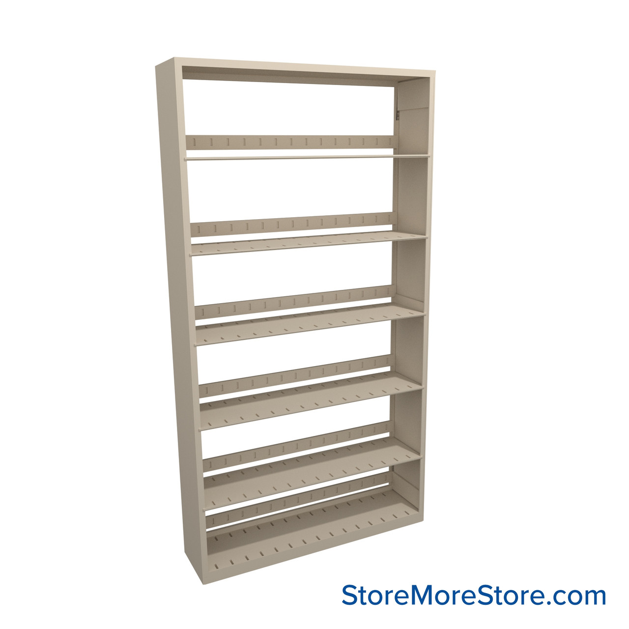Letter-Size File Shelving, 48" W x 12" D x 64.25" H, Single-Sided Starter Unit