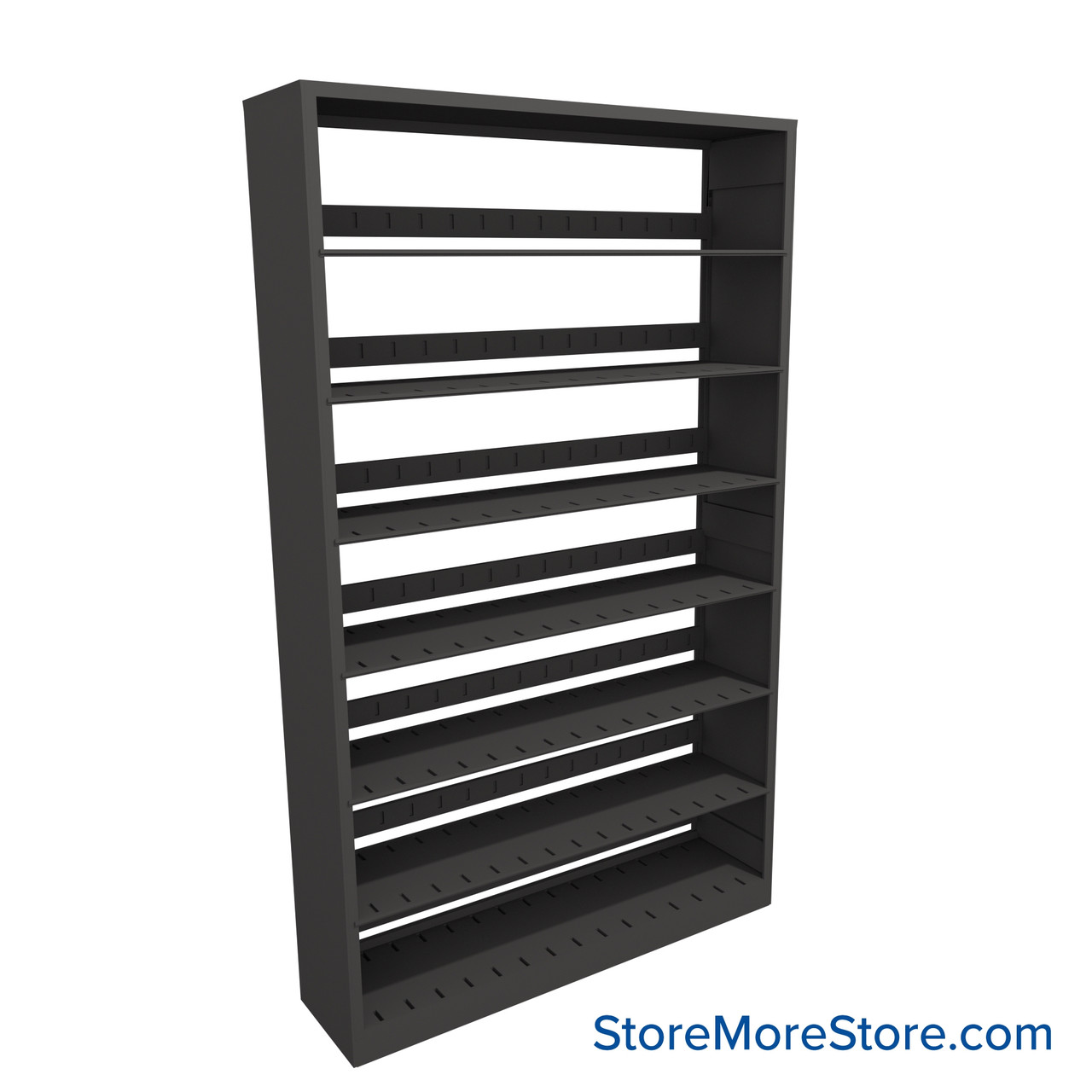 Letter-Size File Shelving, 48" W x 12" D x 76.25" H, Single-Sided Starter Unit