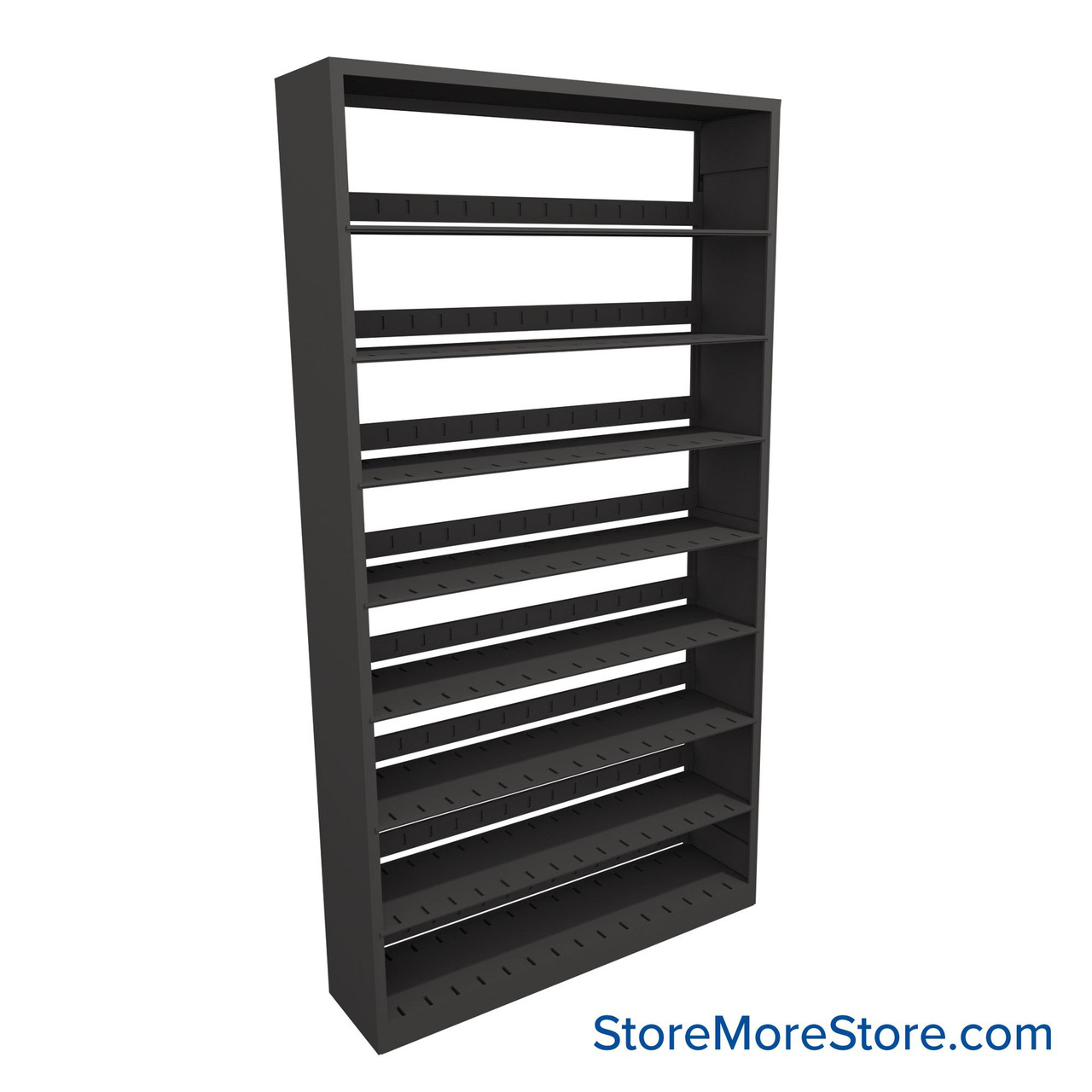 Letter-Size File Shelving, 48" W x 12" D x 88.25" H, Single-Sided Starter Unit