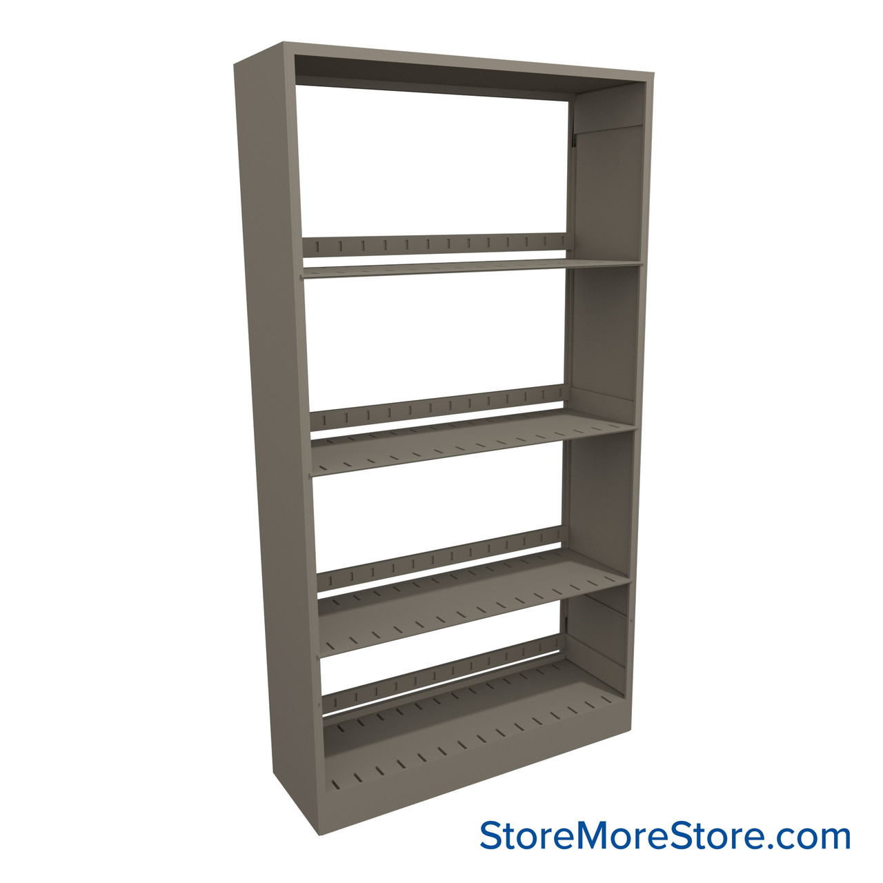 Binder Shelving, 36" W x 12" D x 64.25" H, 4 Shelves, Single-Sided Starter Unit