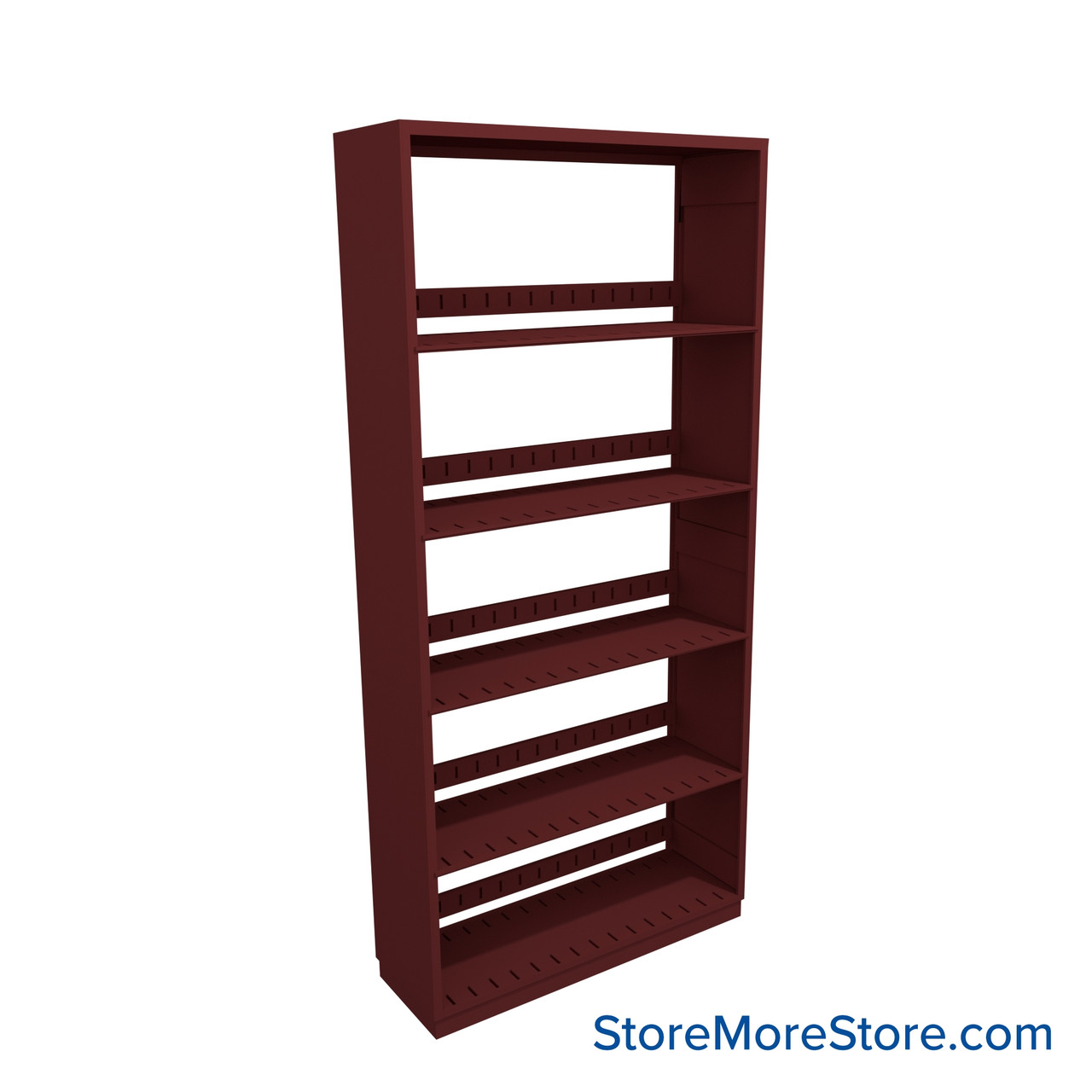 Binder Shelving, 36" W x 12" D x 76.25" H, 5 Shelves, Single-Sided Starter Unit