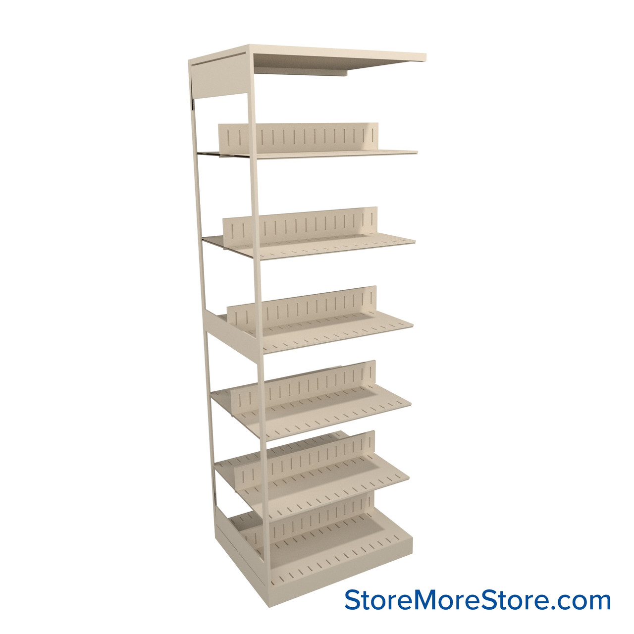 Binder Shelving, 30" W x 24" D x 88.25" H, 6 Shelves, Double-Sided Adder Unit
