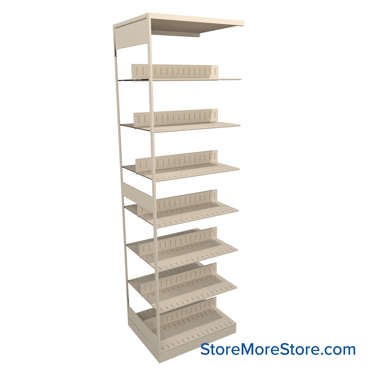 Binder Shelving, 30" W x 24" D x 97.25" H, 7 Shelves, Double-Sided Adder Unit